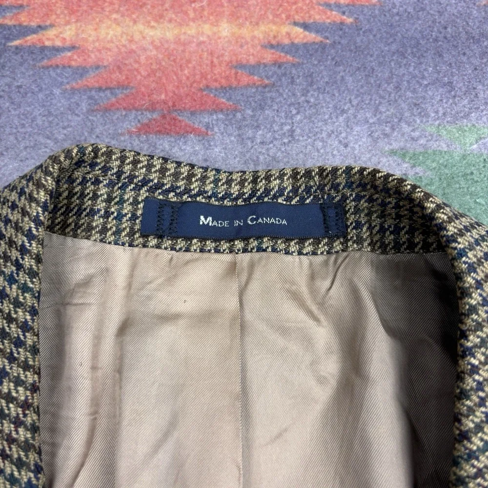 Ralph Lauren Men's Brown Houndstooth Sport Coat Blazer